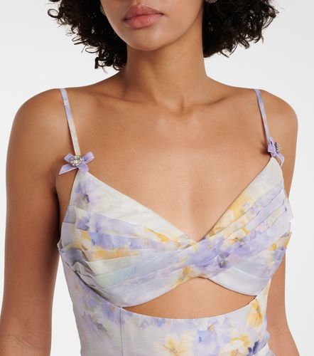 Abito midi in lino e seta con cut-out - Zimmermann - Modalova