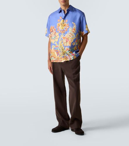Camicia bowling in seta con stampa floreale - Etro - Modalova