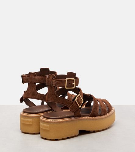 Prada Sandali in suede con platform - Prada - Modalova