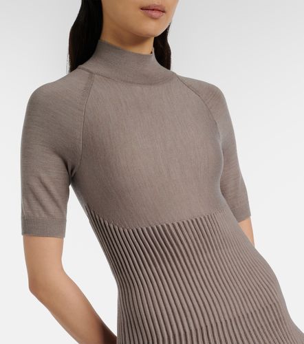 Ribbed-knit wool-blend minidress - Alaia - Modalova