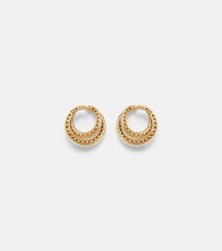 Infinity Loop Medium 18kt earrings with diamonds - Engelbert - Modalova