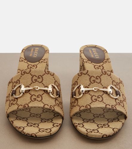 Gucci Horsebit GG Canvas mules - Gucci - Modalova