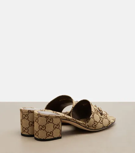 Gucci Horsebit GG Canvas mules - Gucci - Modalova