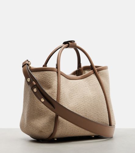 Marin Small leather-trimmed top-handle bag - Max Mara - Modalova
