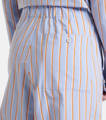 Pantaloni a gamba larga in cotone a righe - Dries Van Noten - Modalova