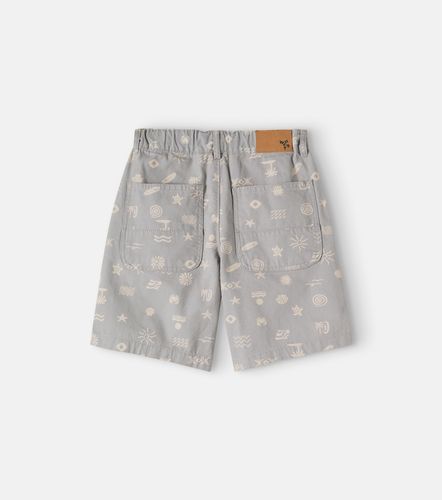 Shorts August de lona de algodón estampados - Wheat - Modalova