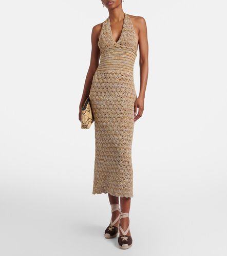 Midikleid aus einem Leinengemisch - Valentino - Modalova