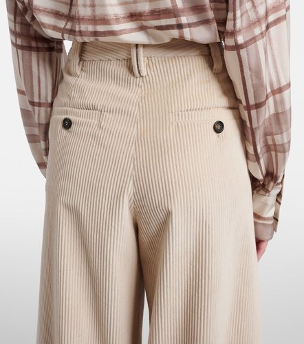 Pantalones anchos de pana de algodón - Brunello Cucinelli - Modalova