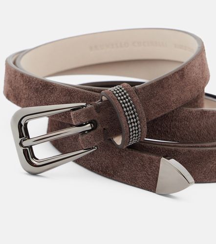 Monili suede belt - Brunello Cucinelli - Modalova