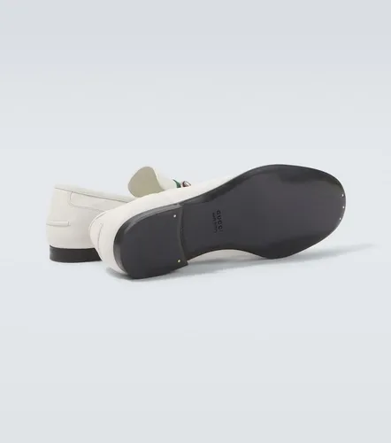 Mocasines Como de piel con Horsebit y Web - Gucci - Modalova