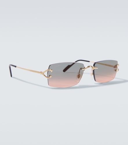 Decor C De Cartier rectangular sunglasses - Cartier Eyewear Collection - Modalova