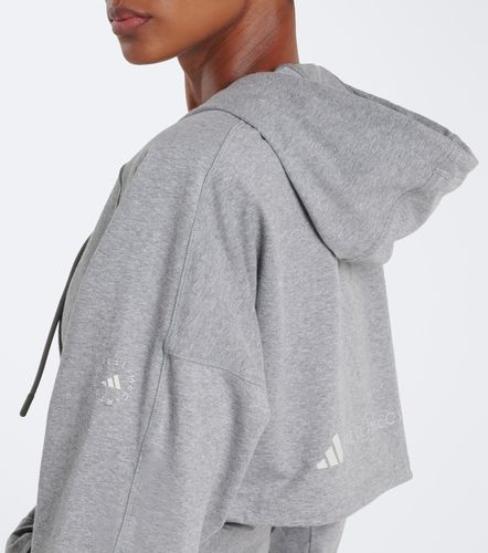 Sudadera con capucha cropped de jersey - Adidas by Stella McCartney - Modalova