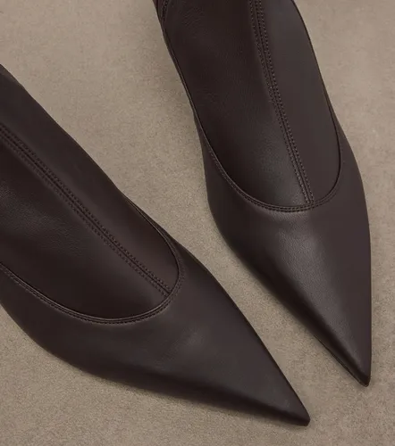 Valerie leather mid-calf boots - Khaite - Modalova