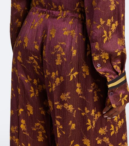 Floral wide-leg pants - Dries Van Noten - Modalova
