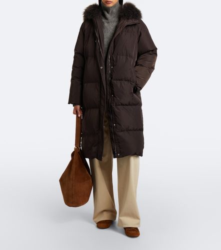Shearling-trimmed down coat - Yves Salomon - Modalova