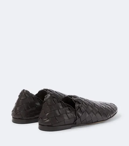 Intreccio leather slippers - Bottega Veneta - Modalova