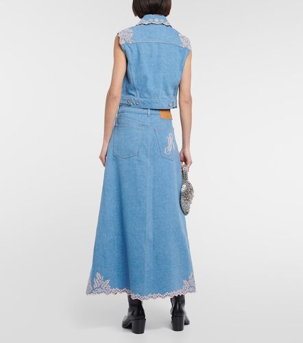 Rabanne Chaleco en denim bordado - Rabanne - Modalova
