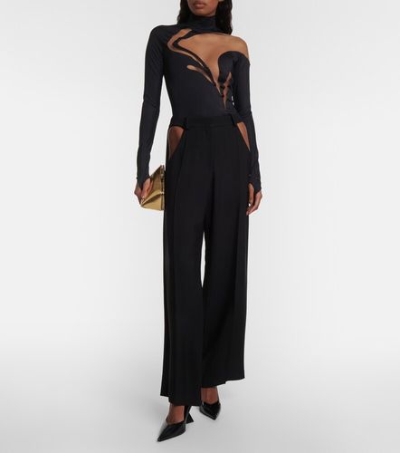 Mugler Cutout wide-leg pants - Mugler - Modalova
