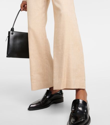 Aubrie linen-blend cropped pants - Veronica Beard - Modalova
