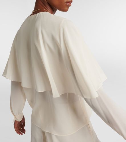 Chloe Caped silk chiffon blouse - Chloe - Modalova