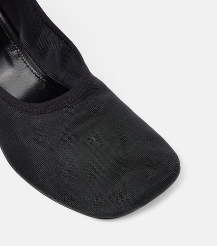 Ruffled leather-trimmed mesh pumps - Dries Van Noten - Modalova