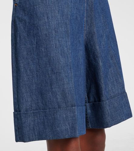 Bermudas de chambray de algodón con lazo - Valentino - Modalova