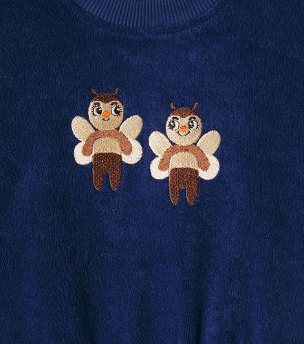 Bebé - sudadera de felpa de algodón bordada - Mini Rodini - Modalova