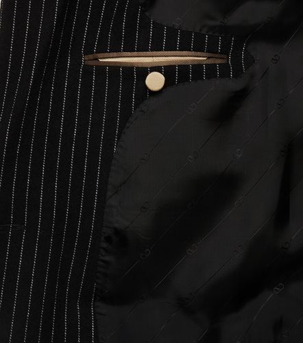 Chalk stripe wool and silk blazer - Valentino - Modalova