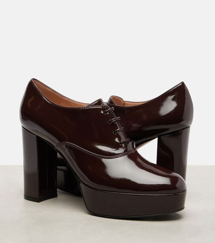 Lace-up leather platform pumps - Gianvito Rossi - Modalova