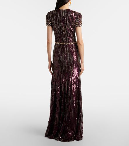 Abito lungo Ninetta con paillettes - Jenny Packham - Modalova