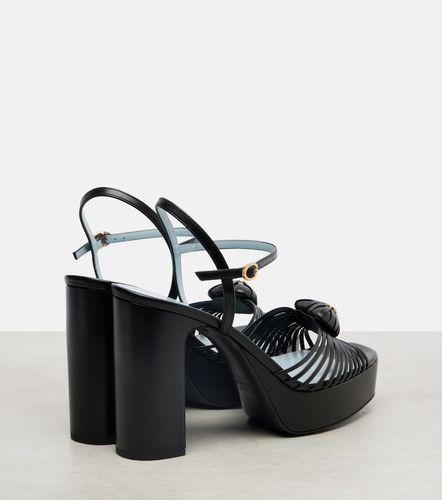 Royal VLogo 115 leather platform sandals - Valentino Garavani - Modalova