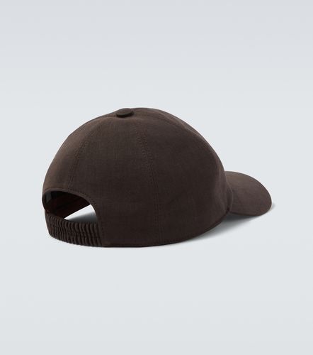 Zegna Gorra de lino bordada - Zegna - Modalova