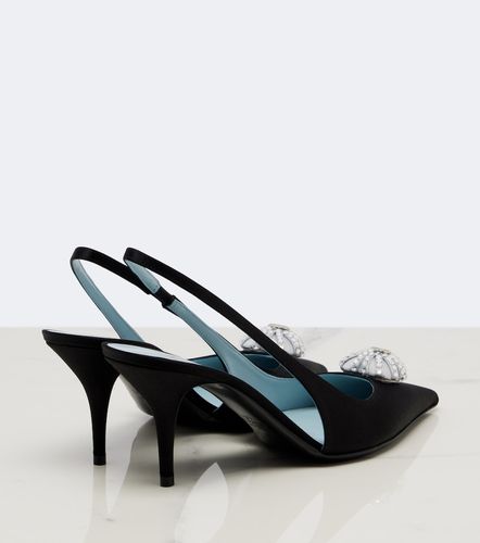 Slingback-Pumps Cœur Royal aus Samt mit Kristallen - Valentino Garavani - Modalova