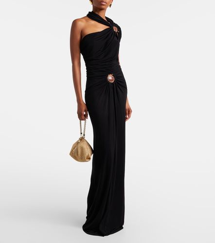 Embellished draped jersey top - Christopher Esber - Modalova