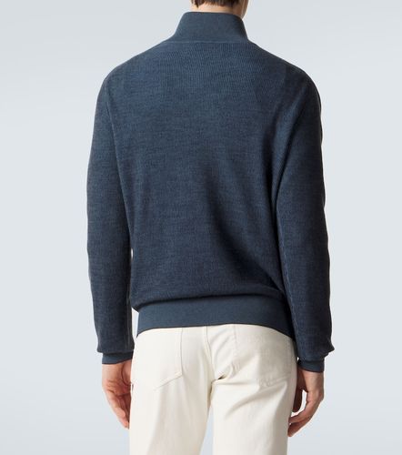 Pullover in cashmere e lana con zip - Brioni - Modalova