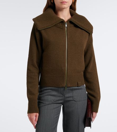 Wool-blend zip-up cardigan - Victoria Beckham - Modalova