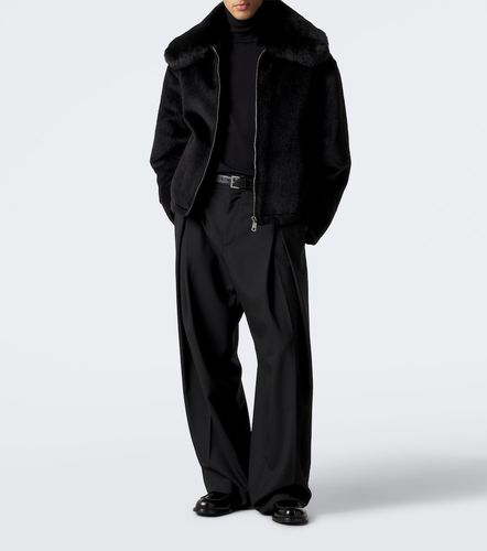 Pleated wool wide-leg pants - Dolce&Gabbana - Modalova