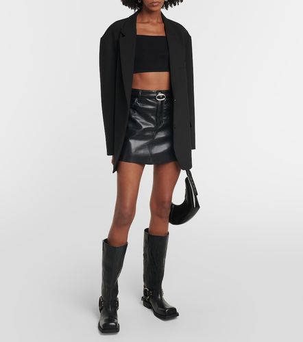 Le High 'N' Tight leather miniskirt - Frame - Modalova