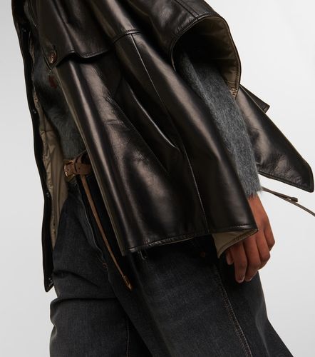 Leather overshirt - Brunello Cucinelli - Modalova