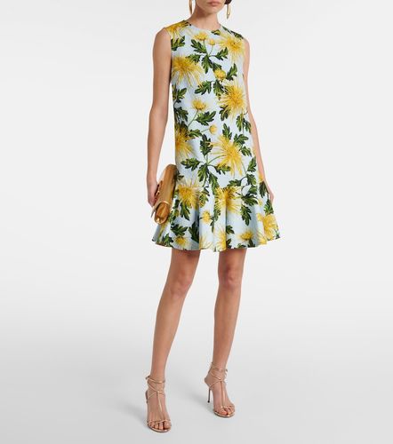 Abito corto Chrysanthemum in misto cotone - Oscar de la Renta - Modalova