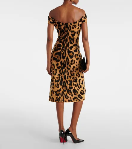 Off-Shoulder Midikleid - Oscar de la Renta - Modalova