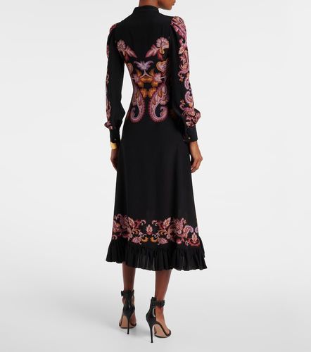 Vestido midi de seda con paisley - Etro - Modalova