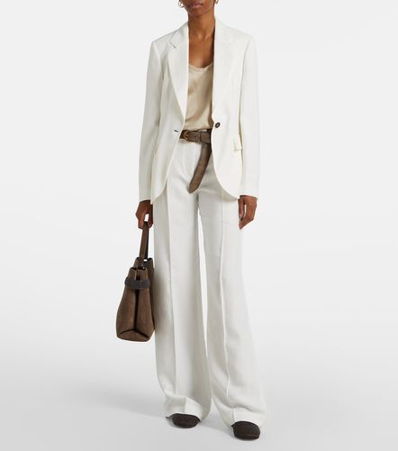 Pantalones anchos de sarga - Brunello Cucinelli - Modalova