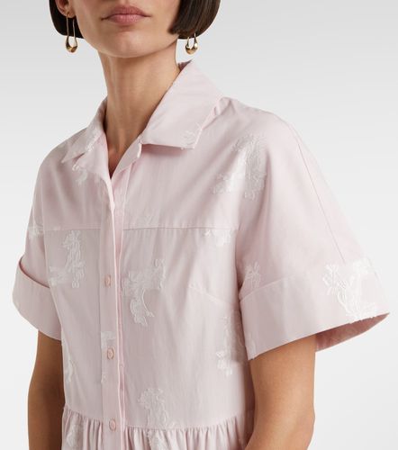 Vestido camisero de algodón bordado - Erdem - Modalova
