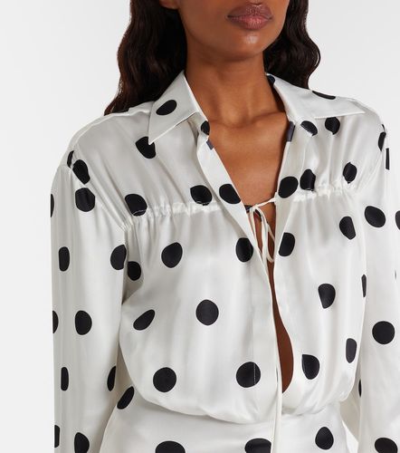 Polka-dot silk satin minidress - David Koma - Modalova