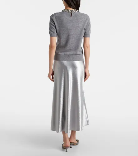 Tory Burch Falda midi de satén - Tory Burch - Modalova