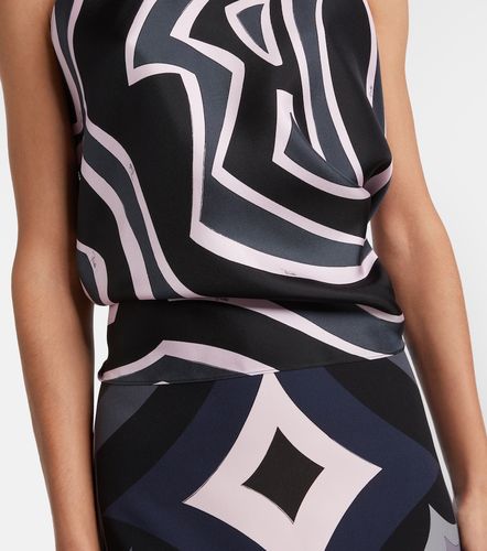 Iride halterneck silk twill top - Pucci - Modalova