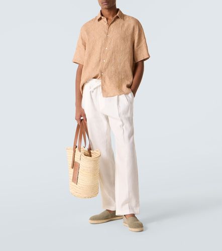 Camicia bowling Castro in lino con stampa - Frescobol Carioca - Modalova