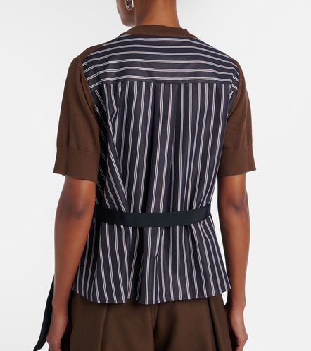 Sacai Top con paneles - Sacai - Modalova