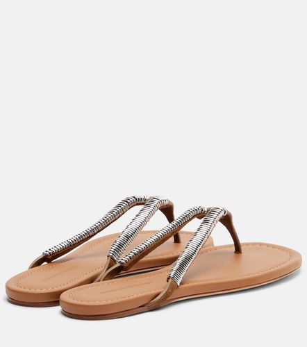 Frida embellished suede thong sandals - Christopher Esber - Modalova